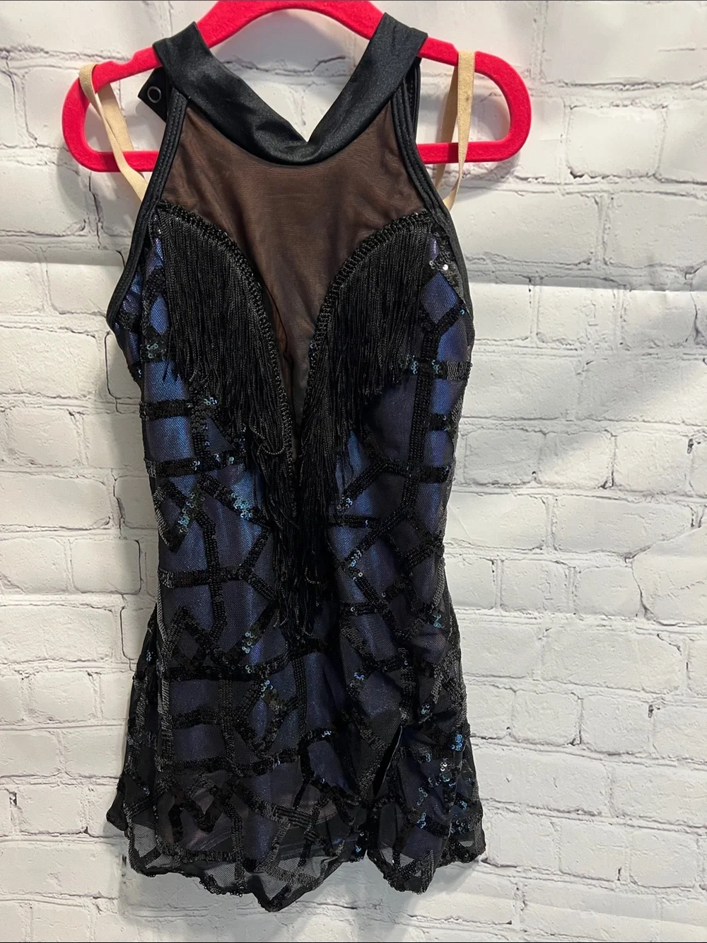Revolution Fine By Me Black Iridescent Sequin Dress costume